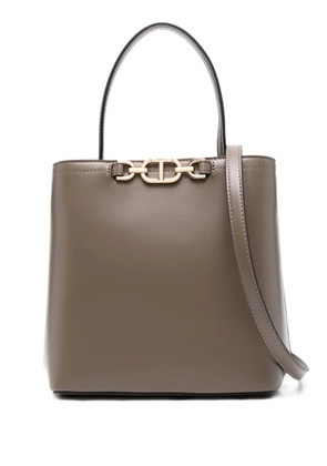 TWINSET chain-link bucket bag - Grey