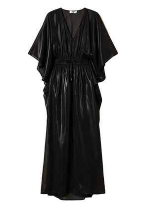 TWINSET semi-sheer kaftan dress - Black
