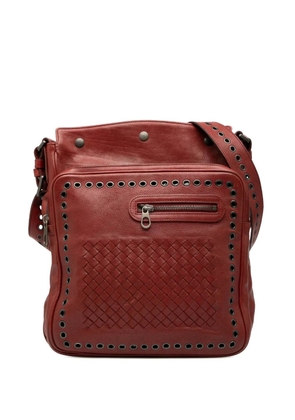 Bottega Veneta Pre-Owned 2012-2025 Nappa Intrecciato Grommet crossbody bag - Red