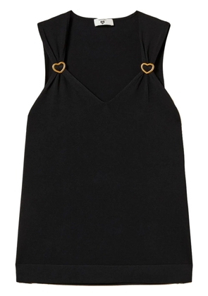 TWINSET heart-detail top - Black
