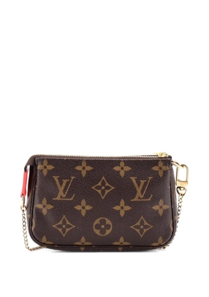 Louis Vuitton Pre-Owned Pochette Accessoires Limited Edition Vivienne Xmas Monogram Canvas Mini clutch bag - Brown