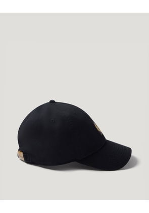 Belstaff Phoenix Logo Cap Unisex's Cotton Black Size One Size