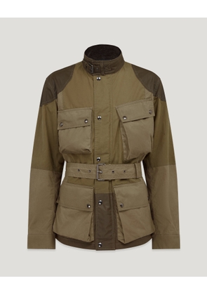 Belstaff Patchwork Trialmaster Unisex's Waxed Cotton Tarp Size 3XL