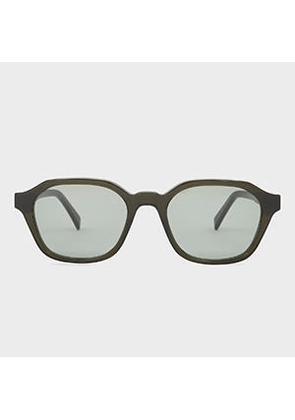 Paul Smith Transparent Dark Green 'Mayton' Sunglasses Multicolour