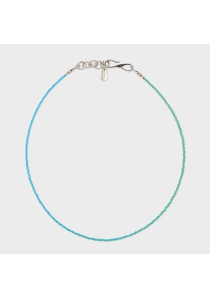 Paul Smith Turquoise and Green Beaded Necklace Multicolour