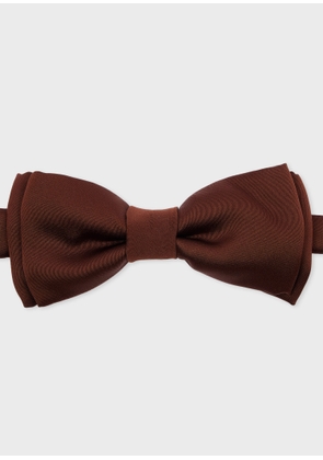 Paul Smith Chocolate Brown Pre-Tied Satin Bow Tie