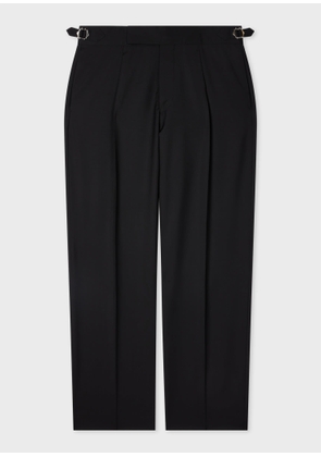 Paul Smith Black Single-Pleat Wool-Mohair Evening Trousers