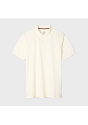 Paul Smith White Polo Shirt with Embroidered 'Rabbit' Placket