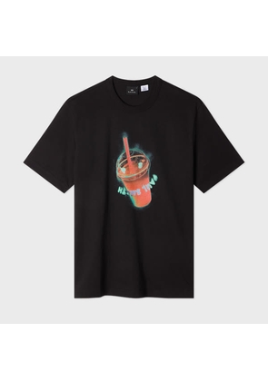 PS Paul Smith Black 'Sunbleached Snaps' Print T-Shirt