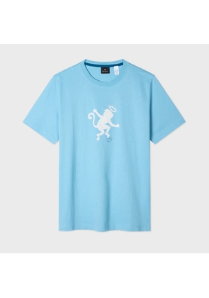 PS Paul Smith Light Blue 'Angel Monkey' Print T-Shirt