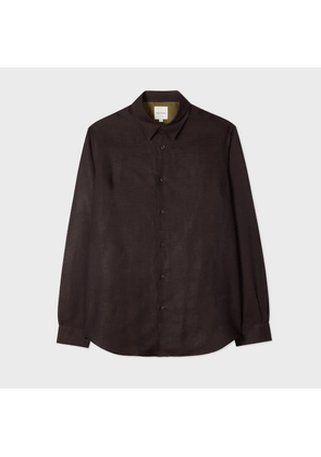 Paul Smith Dark Brown Linen Shirt