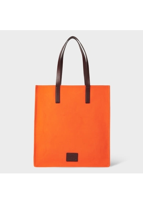 Paul Smith Orange Cotton Concertina Tote Bag
