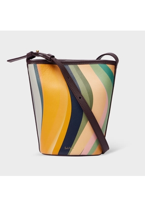 Paul Smith Women's Leather 'Swirl' Bucket Bag Multicolour