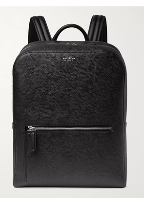 Smythson - Ludlow Full-Grain Leather Backpack - Men - Black