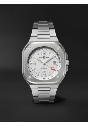 Bell & Ross - BR 05 GMT Automatic 41mm Stainless Steel Watch, Ref. No. BR05G-SI-ST/SST - Men - White