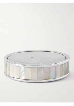Lorenzi Milano - Stainless Steel, Mother-of-Pearl And Chrome-Plated Soap Tray - Men - White