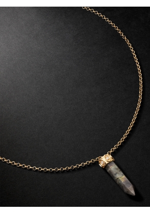Sydney Evan - Gold, Labdradorite and Diamond Necklace - Men - Gold