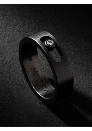 Messika - Move PM Graphite Titanium Diamond Ring - Men - Silver - 58