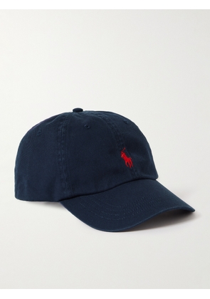 Polo Ralph Lauren - Logo-Embroidered Cotton-Twill Baseball Cap - Men - Blue