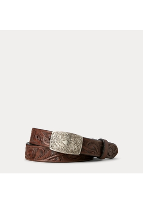 Hand-Tooled Leather Belt