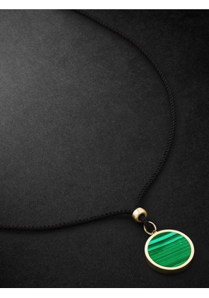 Jacquie Aiche - Gold, Malachite and Cord Pendant Necklace - Men - Green