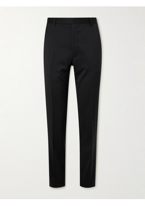 Mr P. - Slim-Fit Wool Tuxedo Trousers - Men - Black - 28