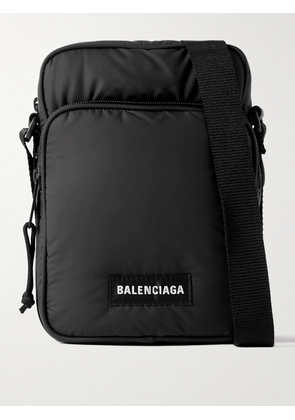 Balenciaga - Explorer Logo-Appliquéd Padded Nylon Messenger Bag - Men - Black
