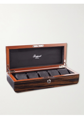 Rapport London - Mayfair Wood 5-Piece Watch Box - Men - Brown
