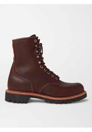 Red Wing Shoes - 4585 Logger Leather Boots - Men - Brown - UK 6
