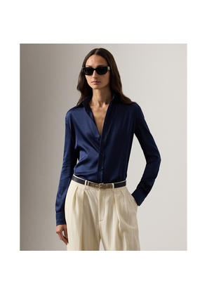 Cameron Straight Fit Silk Shirt