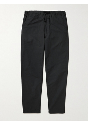 OrSlow - New Yorker Straight-Leg Cotton-Ripstop Drawstring Trousers - Men - Black - 0