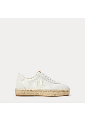 Luize Canvas & Suede Espadrille Trainer