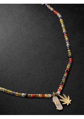 Sydney Evan - Skateboard Gold Diamond Beaded Necklace - Men - Multi