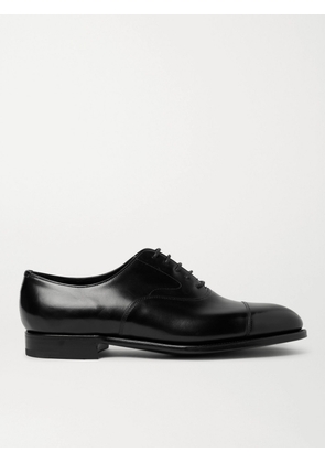 Edward Green - Chelsea Cap-Toe Burnished-Leather Oxford Shoes - Men - Black - UK 7