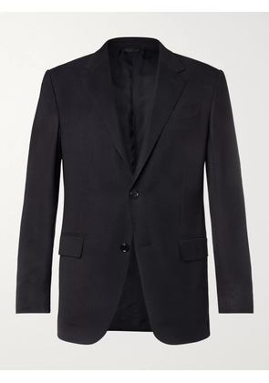 Zegna - Navy 10-Pocket Stretch Wool and Silk-Blend Blazer - Men - Blue - IT 44