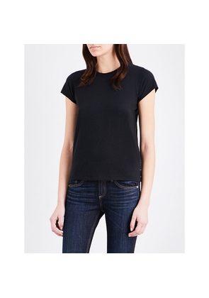 Womens Rag & Bone Round Neck Cotton-Jersey T-Shirt