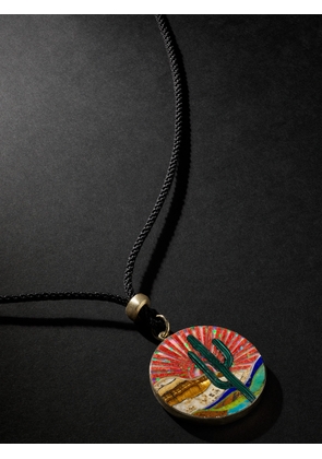 Jacquie Aiche - Gold, Multi-Stone and Cord Pendant Necklace - Men - Multi