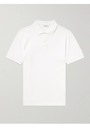 Sunspel - Cotton-Piqué Polo Shirt - Men - White - S