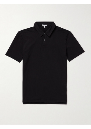 James Perse - Slim-Fit Supima Cotton-Jersey Polo Shirt - Men - Black - 0