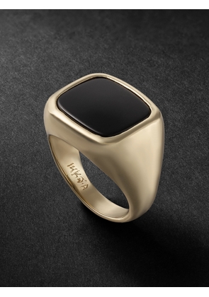 Jacquie Aiche - Gold Onyx Signet Ring - Men - Gold - 8