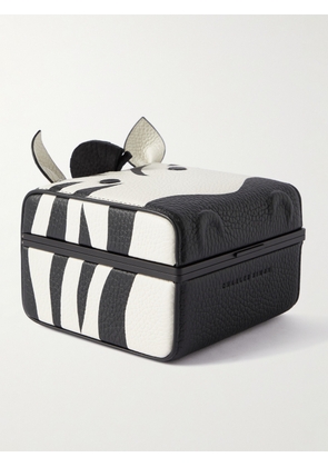 Charles Simon - Eaton Zebra Full-Grain Leather Travel Watch Case - Men - Black