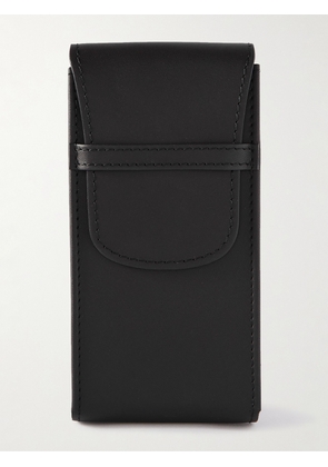 Rapport London - Hyde Park Leather Watch Pouch - Men - Black