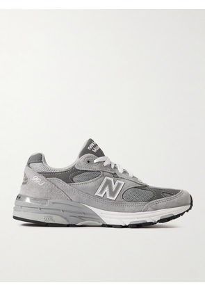New Balance - MIUSA 993 Suede, Mesh and Leather Sneakers - Men - Gray - UK 6.5