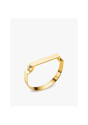 Womens Monica Vinader Signature 18ct Yellow-Gold Vermeil Bangle