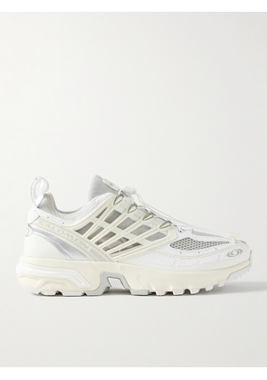Salomon - ACS Pro Rubber-Trimmed Mesh Sneakers - Men - White - UK 7