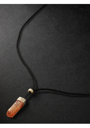 Jacquie Aiche - Gold, Topaz and Cord Necklace - Men - Orange