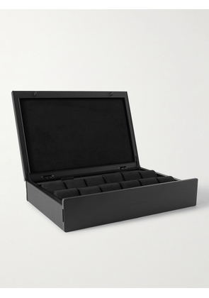 Charles Simon - Spence Full-Grain Leather 12-Piece Watch Case - Men - Black
