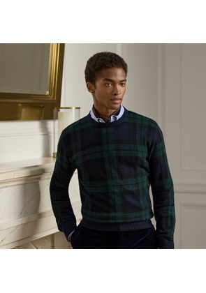 Plaid Cashmere Crewneck Jumper