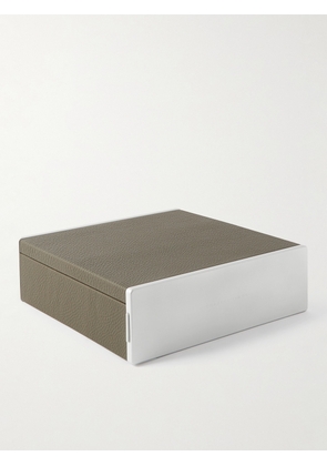 Charles Simon - Spence Full-Grain Leather Six-Piece Watch Case - Men - Green