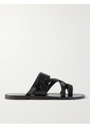SAINT LAURENT - Culver Leather Sandals - Men - Black - EU 39